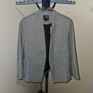 The Limited Black and White Houndstooth Blazer